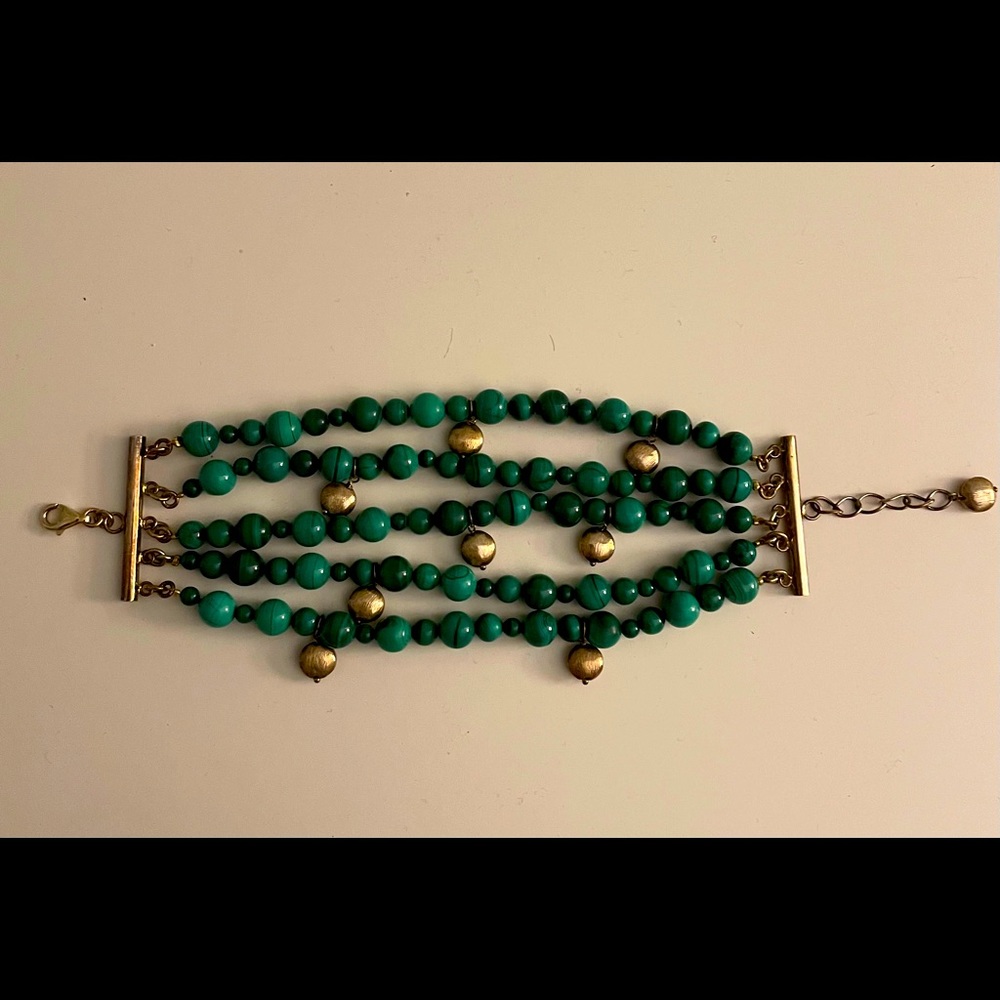 Beautiful Vintage Malachite Bracelet